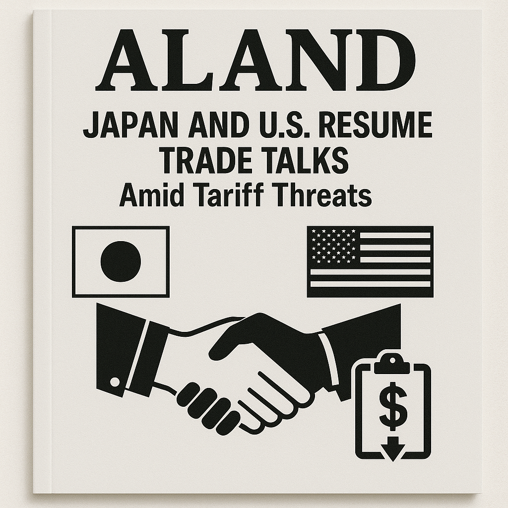  ALAND Magazine Cover - Japan and U.S. Trade Talks Edition